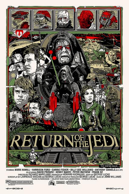 Mondo Original Trilogy Star Wars Prints by Tyler Stout