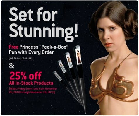 Free Princess "Peek-a-Boo" Pen