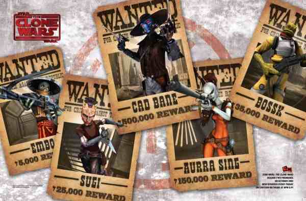 The Clone Wars Bounty Hunetrs - WANTED!