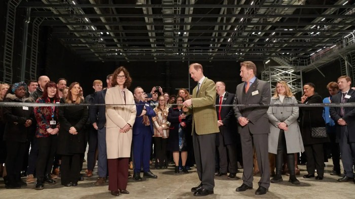 Duke of Edinburgh Officially Opens the final sound stage at Sky Studios Elstree