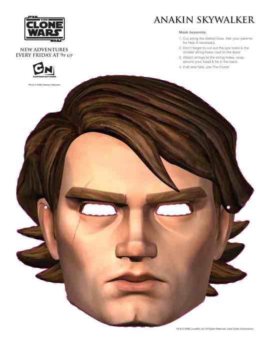The Clone Wars - Party Masks - Anakin