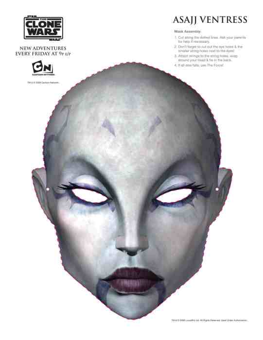The Clone Wars - Party Masks - Asaaj Ventress