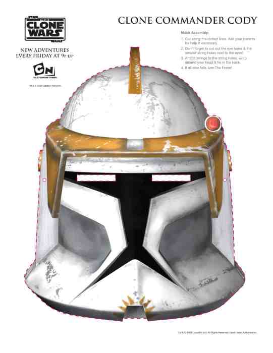 The Clone Wars - Party Masks - Clone Trooper #3