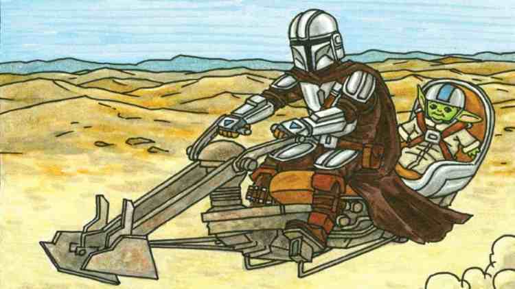 Jeffrey Brown’s The Mandalorian And Child