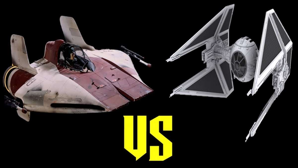 A Wing vs Tie Interceptor