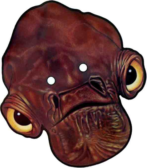 Retro Star Wars Masks - Admiral Ackbar