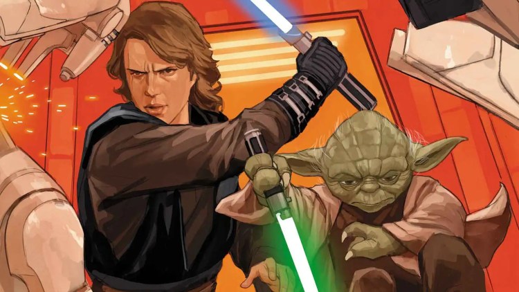 Master Yoda and Anakin Skywalker Team Up