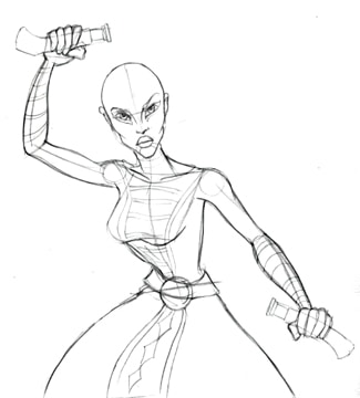 Inside the Holocron - Drawing Asajj Ventress from The Clone Wars