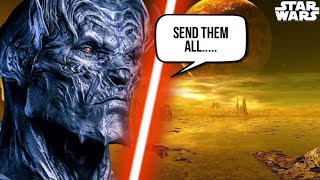 The ONLY Sith Lord to Face An ENTIRE Jedi Council