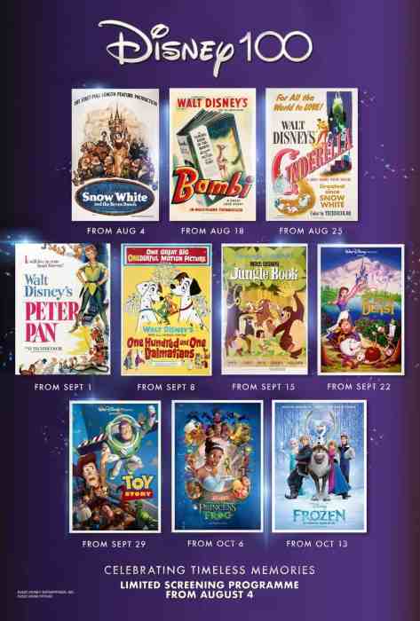 Disney100 Celebrating Timeless Stories Screening Programme