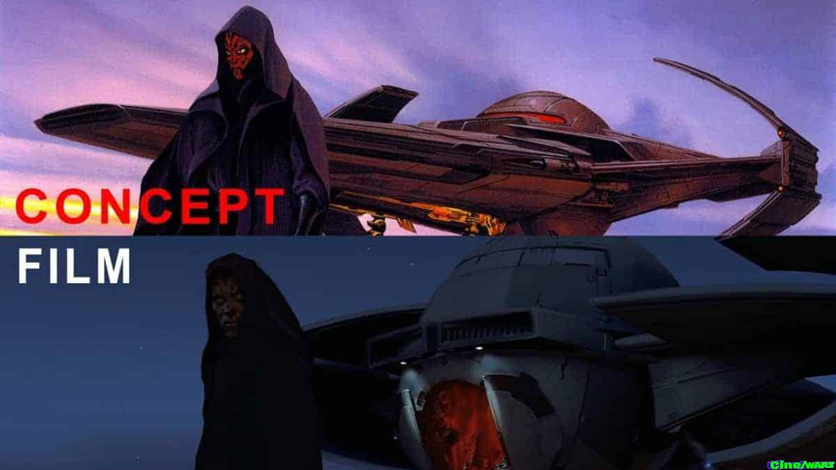 The Phantom Menace Concept Art Vs Film