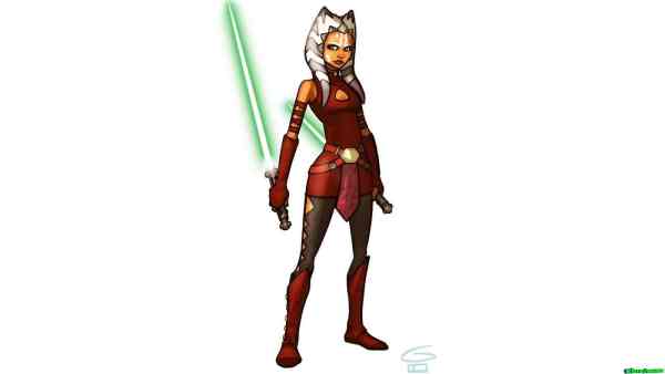 Draw Ahsoka Tano Ss01