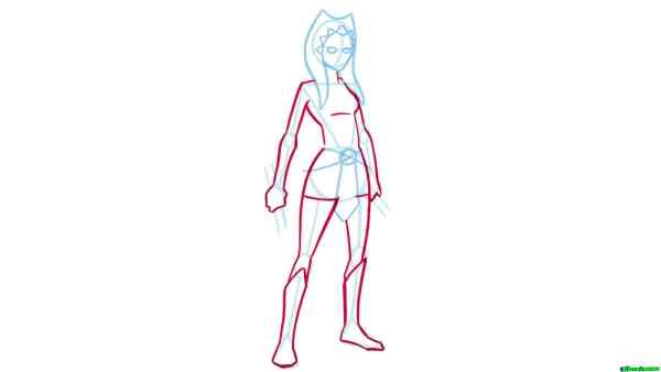 Draw Ahsoka Tano Ss04