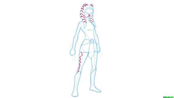 Draw Ahsoka Tano Ss05