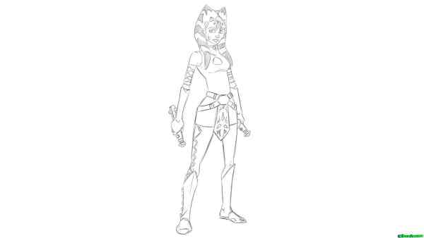 Draw Ahsoka Tano Ss07