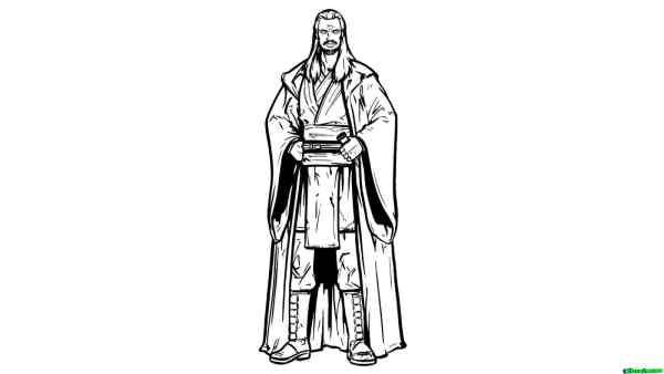 Drawing Qui Gon Ss06