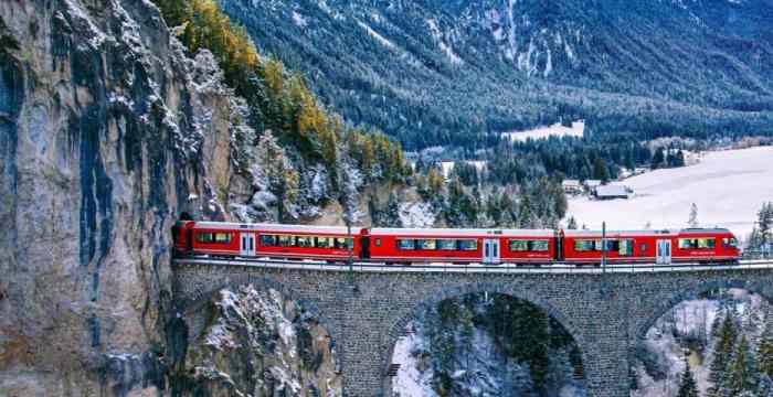 Channel 4 Takes A Festive Journey On An Alpine Train