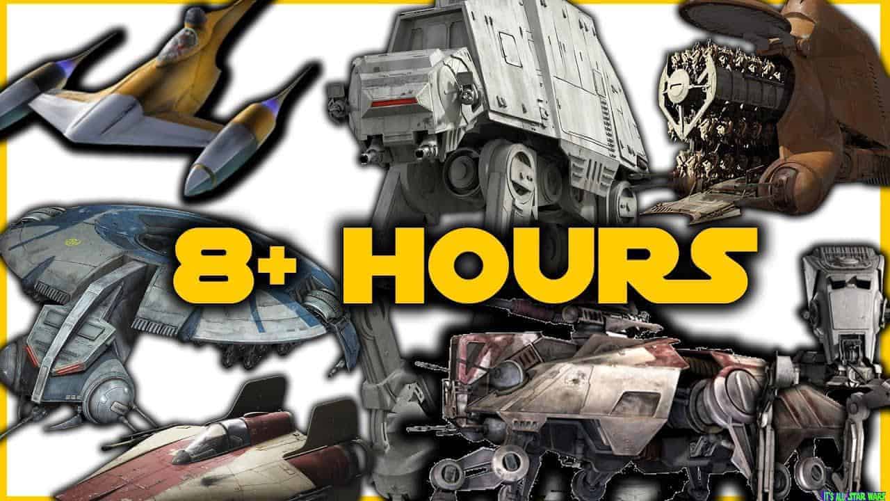 8 Hours Of Star Wars Ships & Vehicles