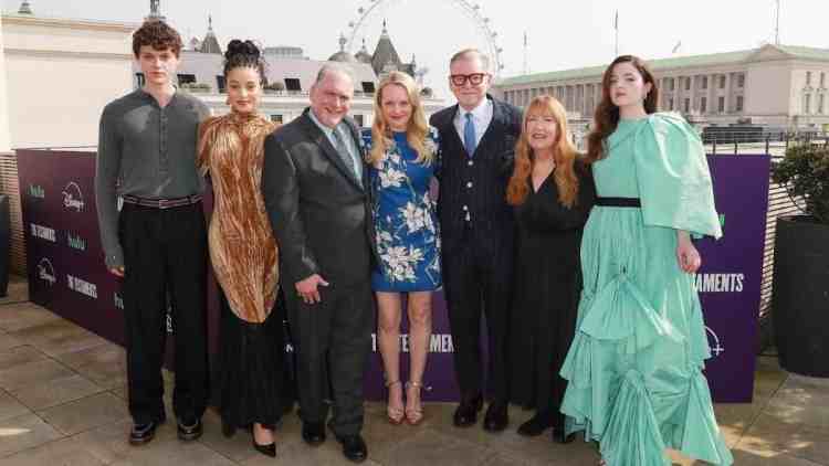 The Testaments Cast Have A Blessed Day In Front Of The London Skyline
